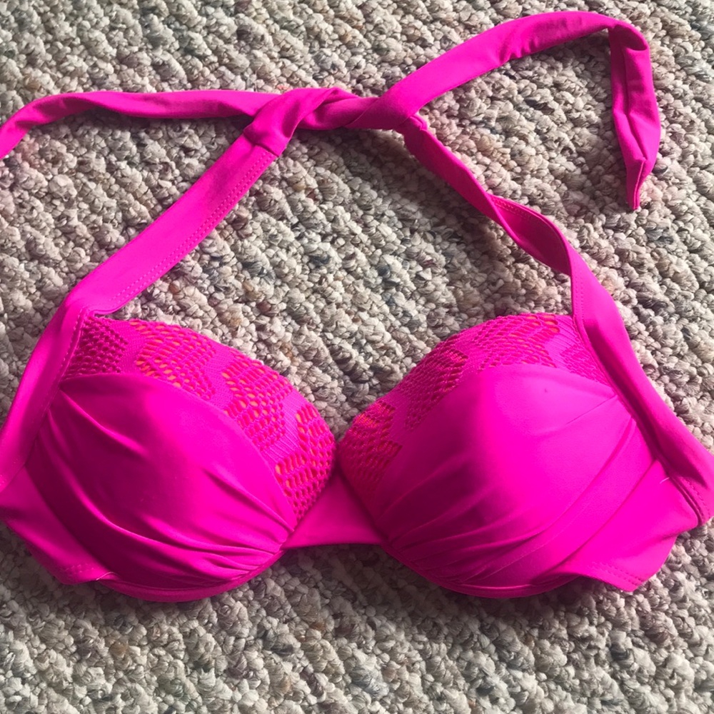 neon pink bathing suit top!!